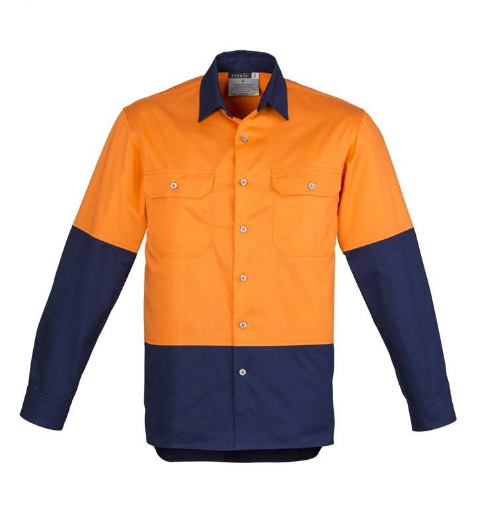 Picture of Syzmik, Mens Hi Vis Spliced Industrial Shirt